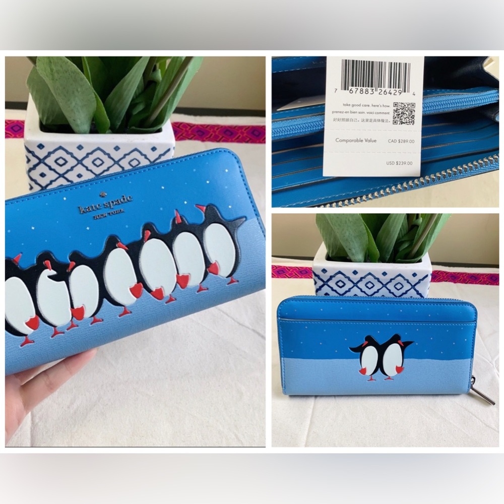 NWT Kate Spade Cute Penguin 🐧 Wallet ❄️